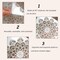 9PCS Mandala Stencils Set – 6x6 Inch Reusable PET Mandala Dotting Templates for DIY Painting, Home Decor, Scrapbooking & Craft Projects